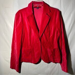 Red Velvet Blazer Chadwick Size 16p